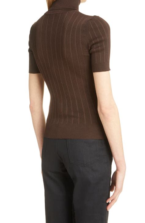 ysl turtleneck sweater|Yves Saint Laurent Silk Rib Turtleneck Sweater .